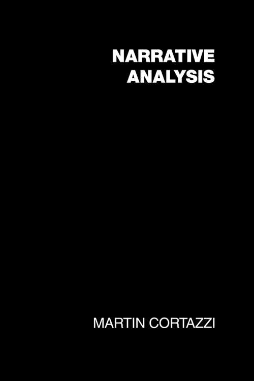 Book cover of Narrative Analysis (Social Research And Educational Studies: Vol. 12)