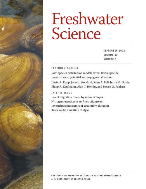 Book cover of Freshwater Science, volume 42 number 3 (September 2023)