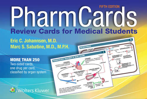 Book cover of PharmCards: Review Cards For Medical Students (4)