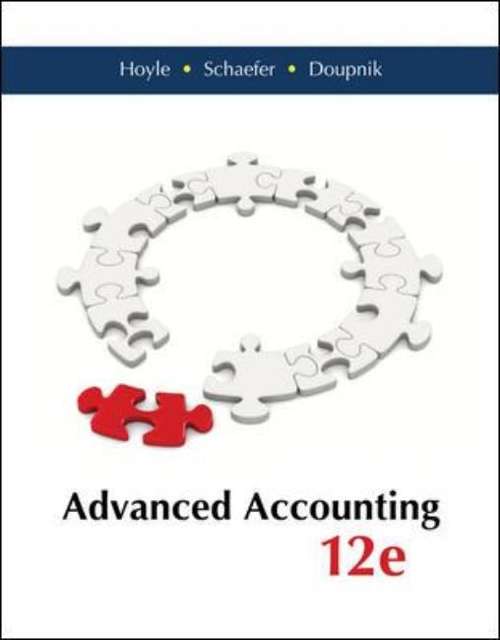Book cover of Advanced Accounting