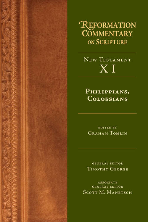 Book cover of Philippians, Colossians (Reformation Commentary on Scripture Series: Nt Volume 11)