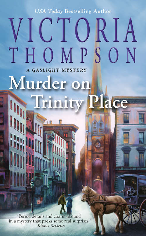 Book cover of Murder on Trinity Place: A Gaslight Mystery (A Gaslight Mystery #22)