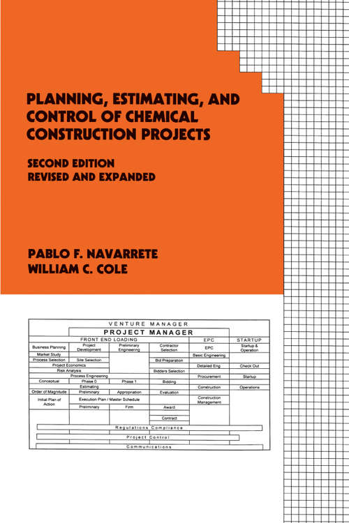 Book cover of Planning, Estimating, and Control of Chemical Construction Projects (Cost Engineering)