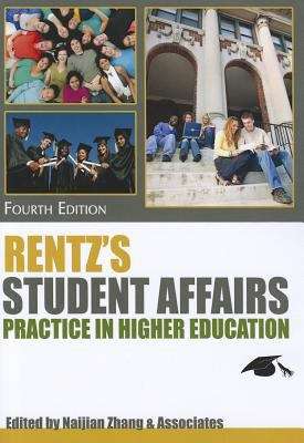 Book cover of Rentz's Student Affairs Practice in Higher Education