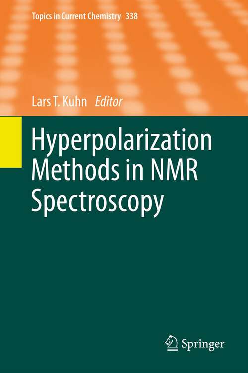 Book cover of Hyperpolarization Methods in NMR Spectroscopy