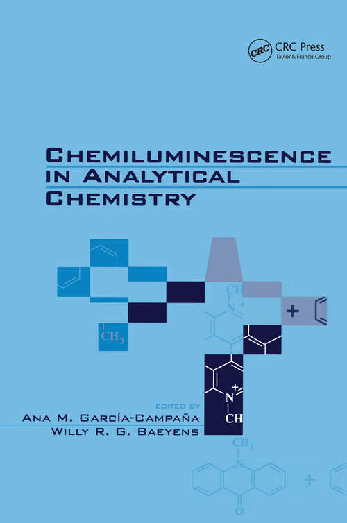 Book cover of Chemiluminescence in Analytical Chemistry (1)