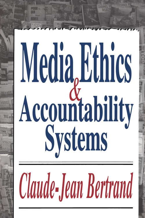 Book cover of Media Ethics and Accountability Systems