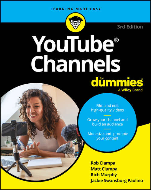 Book cover of YouTube Channels For Dummies