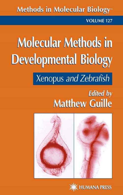 Book cover of Molecular Methods in Developmental Biology