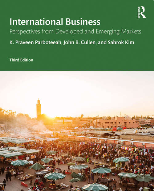 Book cover of International Business: Perspectives from Developed and Emerging Markets (3)