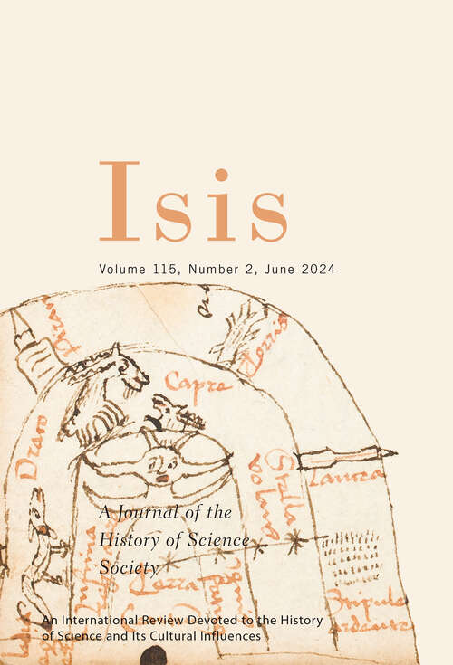 Book cover of Isis, volume 115 number 2 (June 2024)