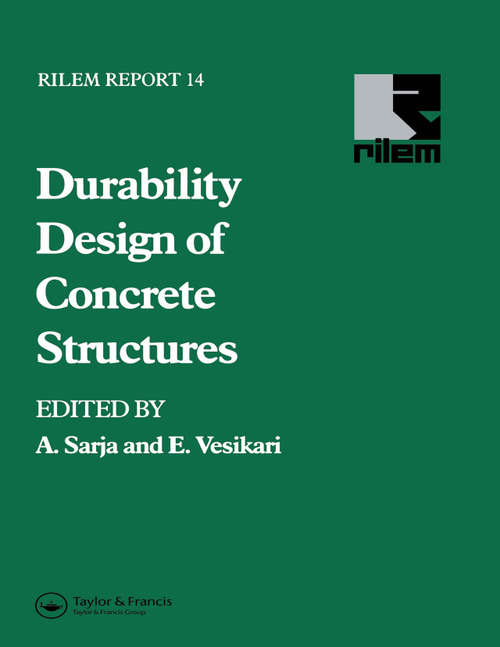 Book cover of Durability Design of Concrete Structures (1)