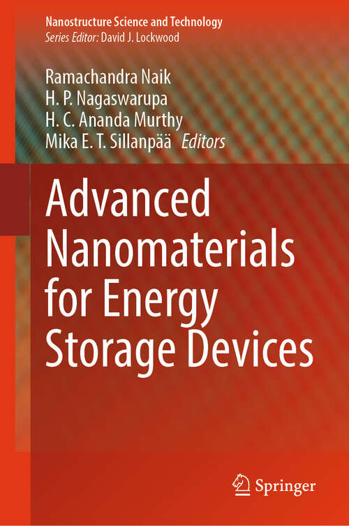 Book cover of Advanced Nanomaterials for Energy Storage Devices (Nanostructure Science and Technology)