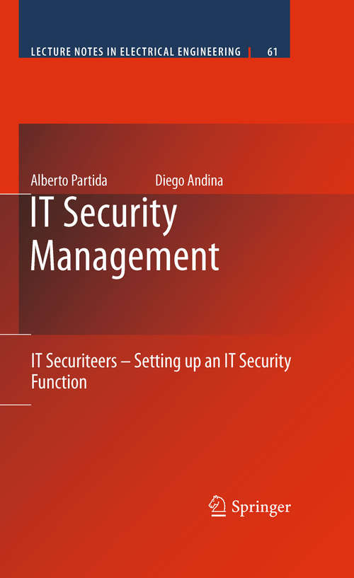 Book cover of IT Security Management