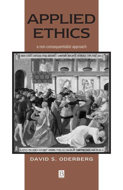 Book cover of Applied Ethics: A Non-Consequentialist Approach