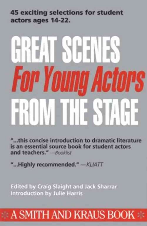 Book cover of Great Scenes For Young Actors From The Stage (Young Actors Ser.)