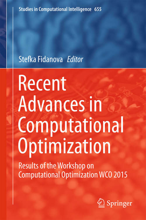 Book cover of Recent Advances in Computational Optimization