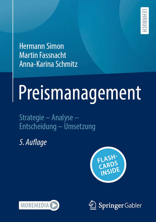 Book cover of Preismanagement: Strategie – Analyse – Entscheidung – Umsetzung (5. Auflage 2025)