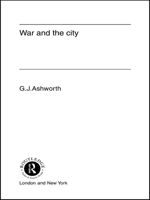 Book cover of War and the City