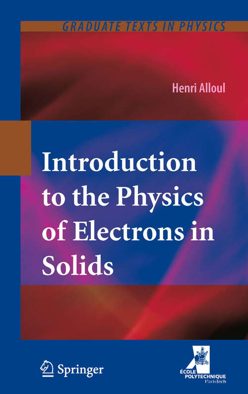 Book cover of Introduction to the Physics of Electrons in Solids