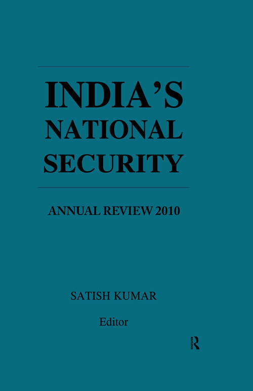 Book cover of India's National Security: Annual Review 2010