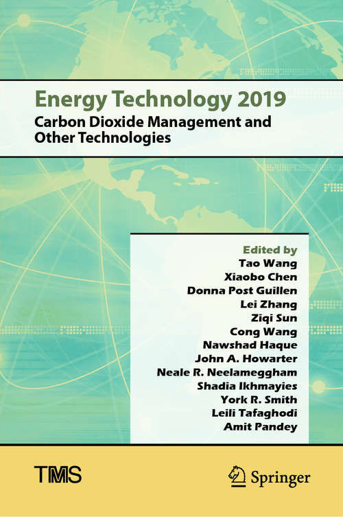Book cover of Energy Technology 2019: Carbon Dioxide Management and Other Technologies (1st ed. 2019) (The Minerals, Metals & Materials Series)