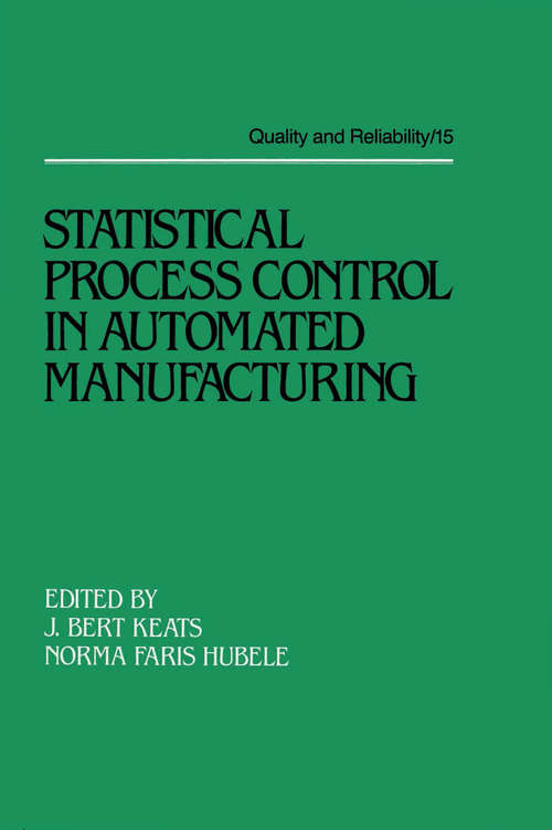 Book cover of Statistical Process Control in Automated Manufacturing