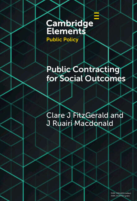 Book cover of Public Contracting for Social Outcomes (Elements in Public Policy)