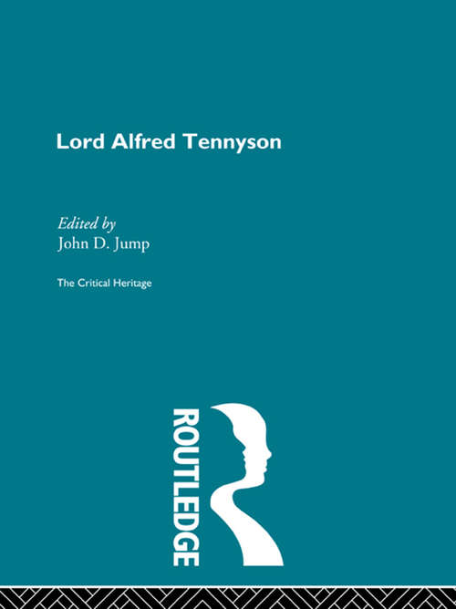 Book cover of Lord Alfred Tennyson: The Critical Heritage