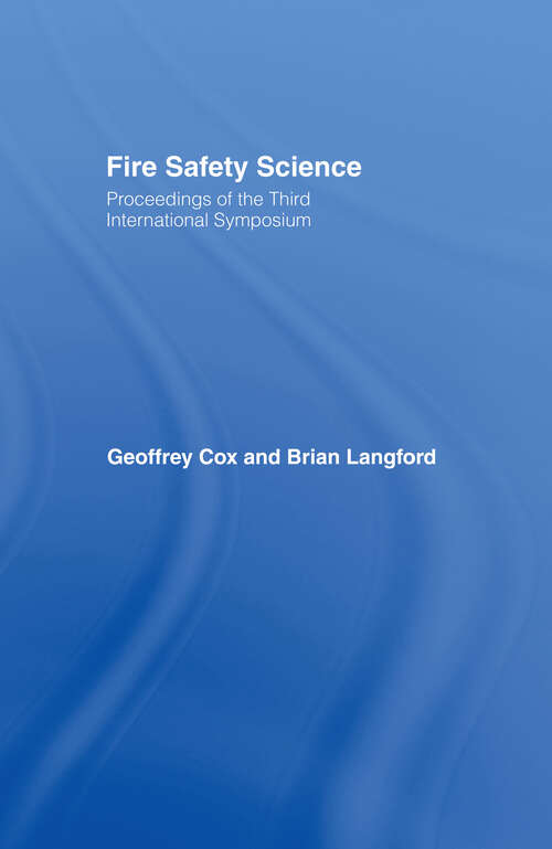 Book cover of Fire Safety Science