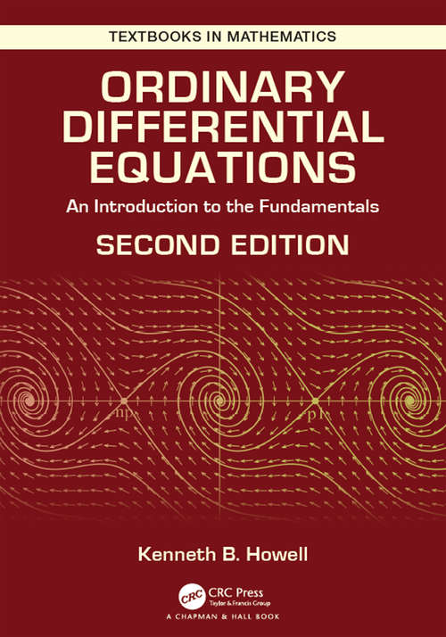 Book cover of Ordinary Differential Equations: An Introduction to the Fundamentals (2) (Textbooks in Mathematics)