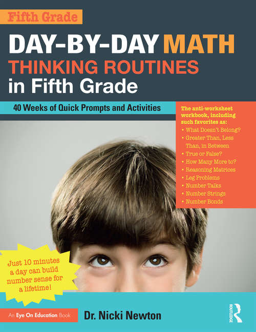 Book cover of Day-by-Day Math Thinking Routines in Fifth Grade: 40 Weeks of Quick Prompts and Activities