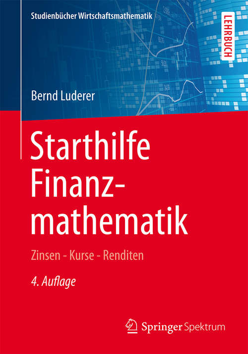 Book cover of Starthilfe Finanzmathematik