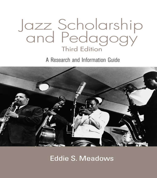 Book cover of Jazz: Research and Pedagogy (3) (Routledge Music Bibliographies: No. 4)