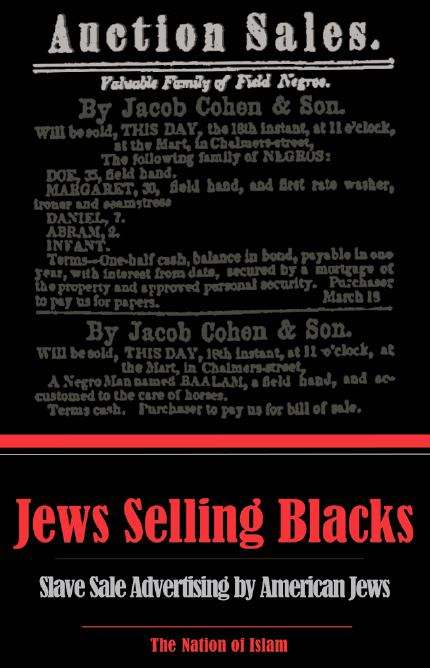 Book cover of Jews Selling Blacks: Slave Sale Advertising by American Jews