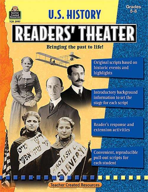 Book cover of US History Readers' Theater, Grades 5-8: Bring the Past to Life! (Readers' Theater)