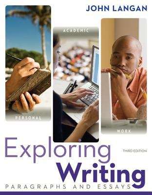Book cover of Exploring Writing: Paragraphs and Essays (Third Edition)