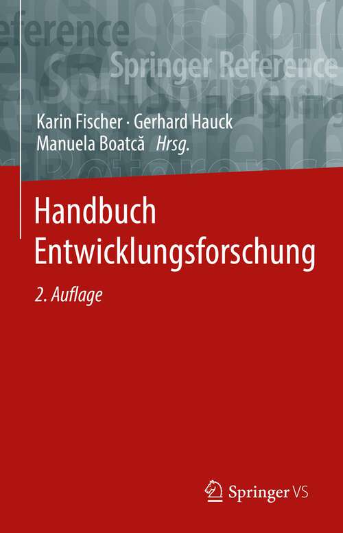 Book cover of Handbuch Entwicklungsforschung (2. Aufl. 2023)