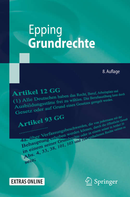 Book cover of Grundrechte (6) (Springer-Lehrbuch)