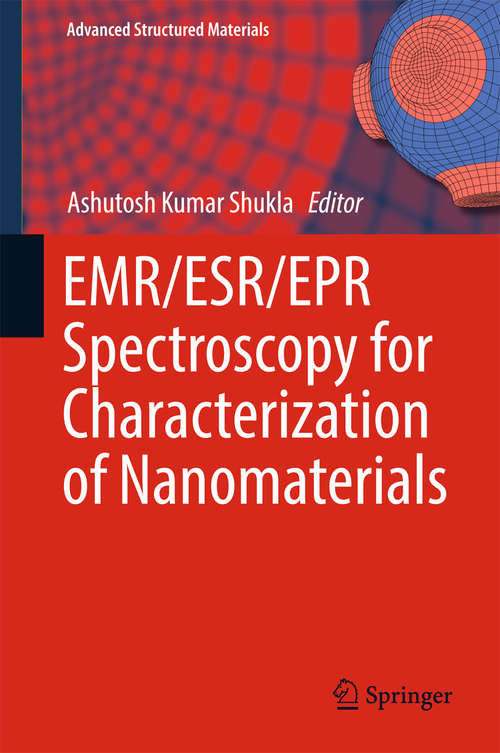 Book cover of EMR/ESR/EPR Spectroscopy for Characterization of Nanomaterials