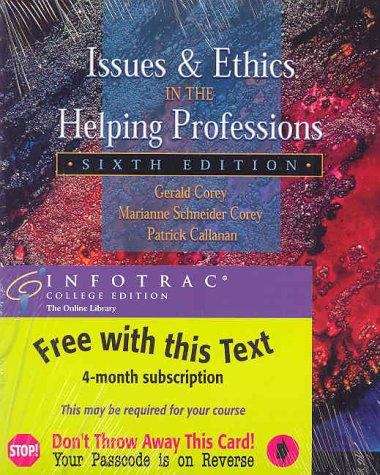 Book cover of Issues and Ethics in the Helping Professions (with InfoTrac)
