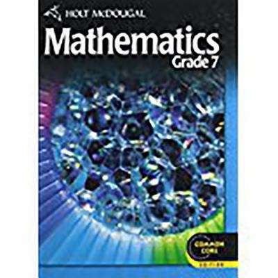 Book cover of Holt McDougal Mathematics, Grade 7, Common Core Edition