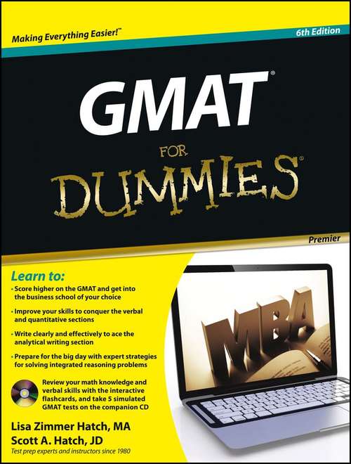 Book cover of GMAT For Dummies
