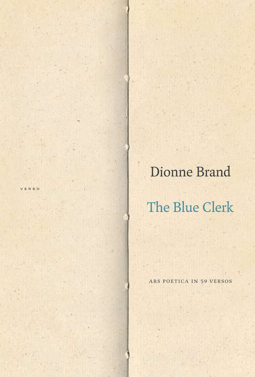 Book cover of The Blue Clerk: Ars Poetica in 59 Versos