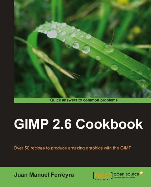 Book cover of GIMP 2.6 cookbook