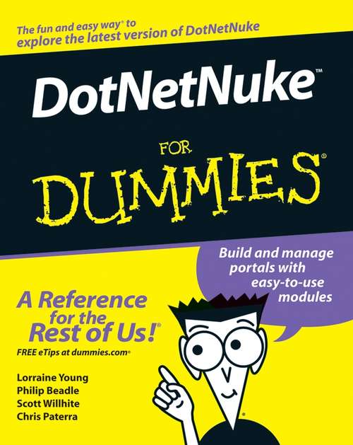 Book cover of DotNetNuke For Dummies