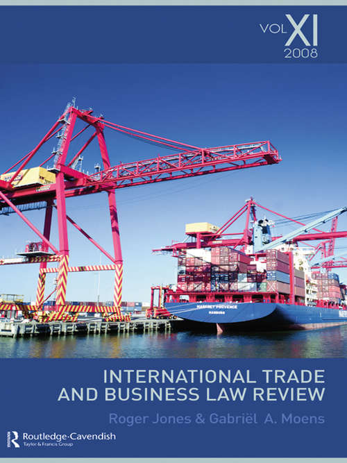 Book cover of International Trade and Business Law Review: Volume X