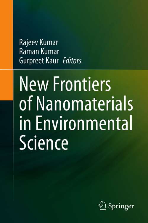 Book cover of New Frontiers of Nanomaterials in Environmental Science (1st ed. 2021)