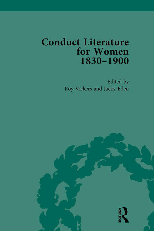 Book cover of Conduct Literature for Women, Part V, 1830-1900 vol 1