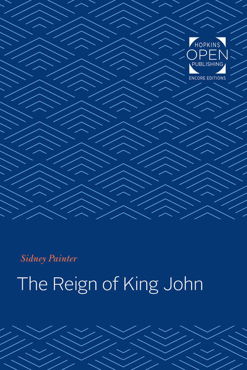 Book cover of The Reign of King John